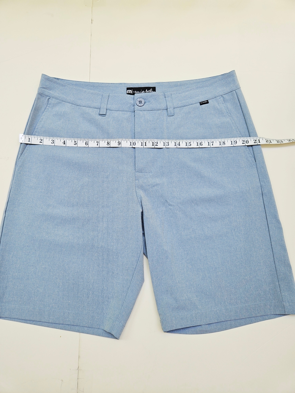 TravisMathew Men's Blue Performance Golf Shorts Size 35 Stretch Casual NWOT - Picture 7 of 14